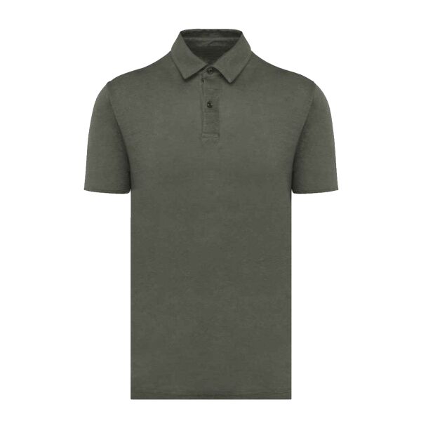 Spasso Knitted Linen Polo Shirt Thumbnail