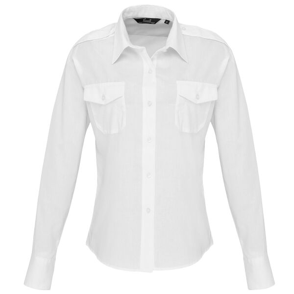 Women's long sleeve pilot shirt Thumbnail