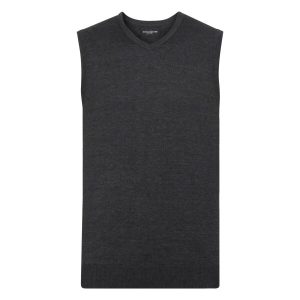 Russell Athletic Collection Sleeveless Cotton Acrylic V Neck Sweater Thumbnail
