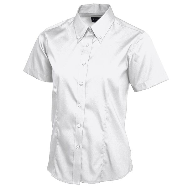 Ladies Pinpoint Oxford Half Sleeve Shirt Thumbnail
