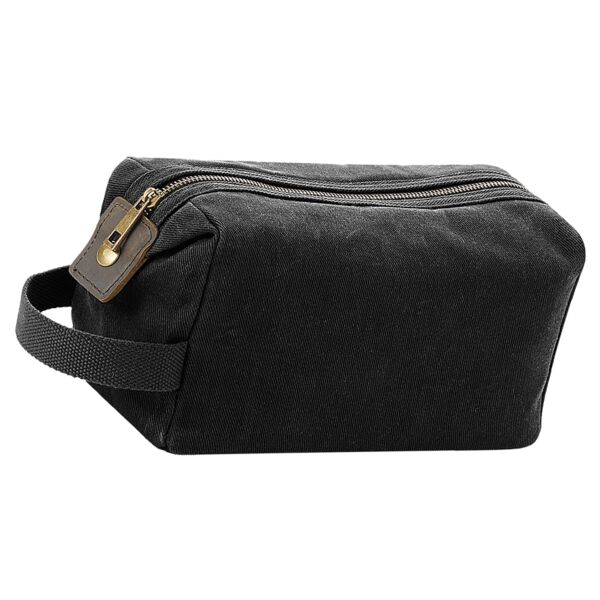 Heritage waxed canvas wash bag Thumbnail